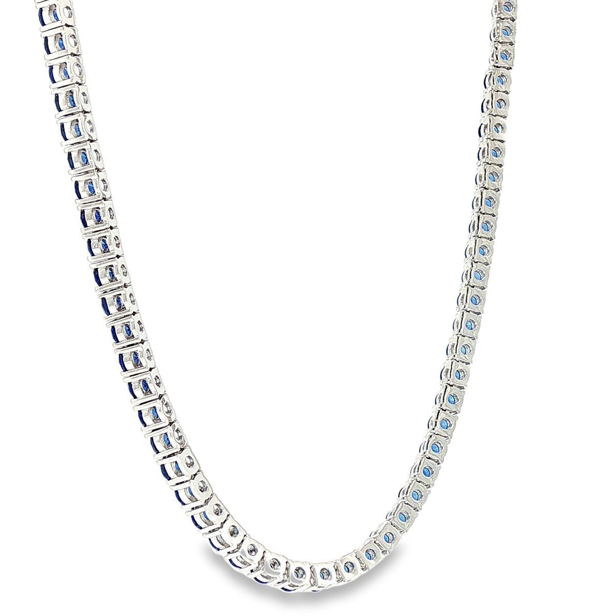 Aurora Everyday Tennis Chain – 3mm Sapphire | 925 Sterling Silver