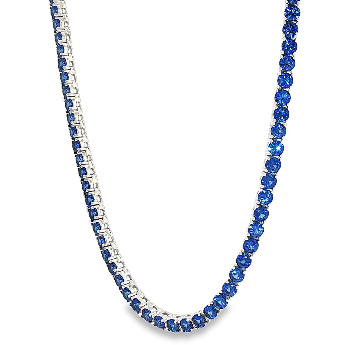 Aurora Everyday Tennis Chain – 3mm Sapphire | 925 Sterling Silver