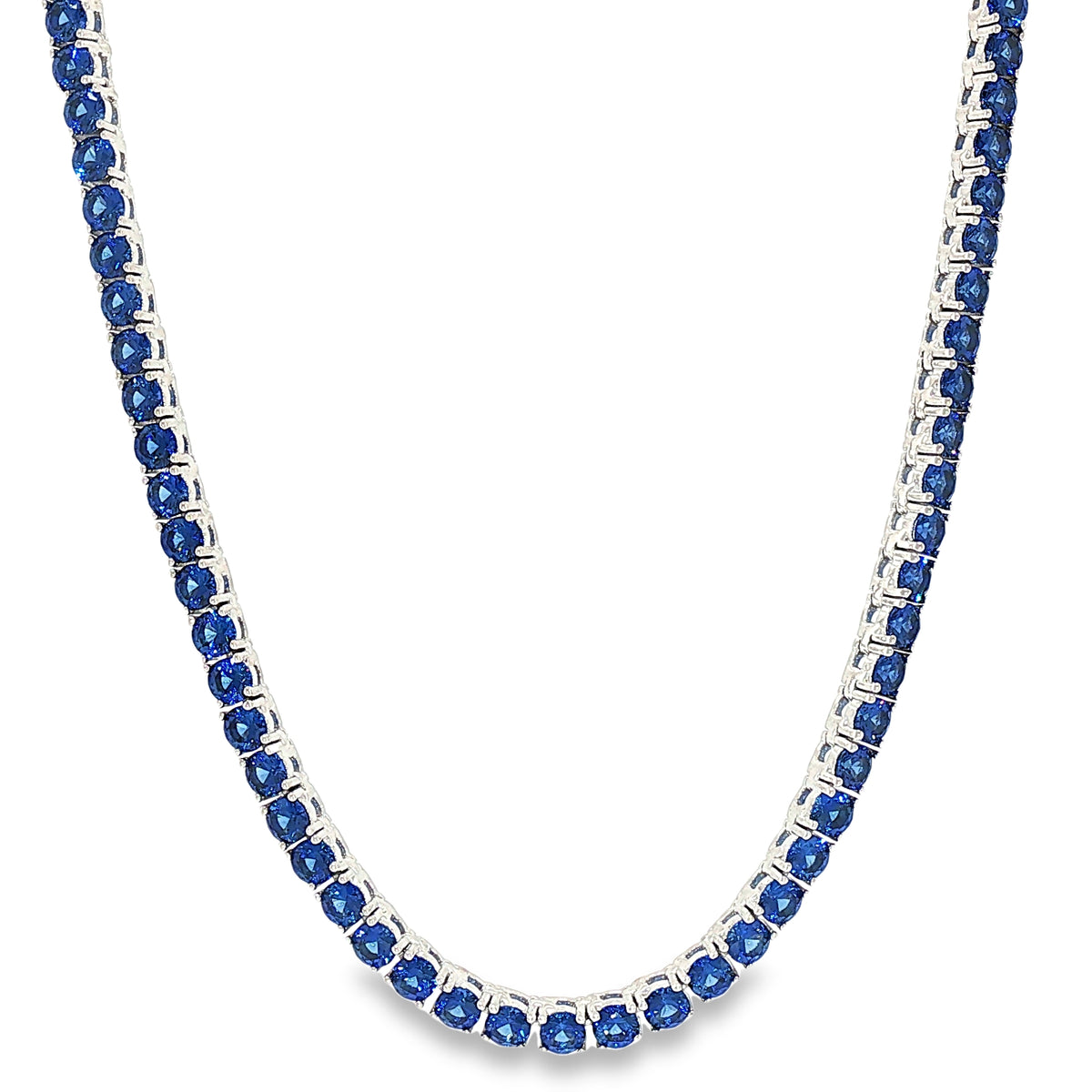 Aurora Everyday Tennis Chain – 3mm Sapphire | 925 Sterling Silver