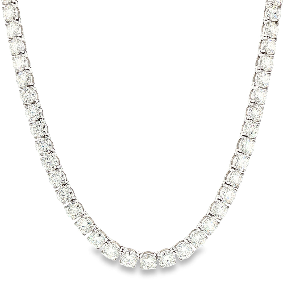 Aurora Statement Tennis Chain – 5mm Moissanite | 925 Sterling Silver