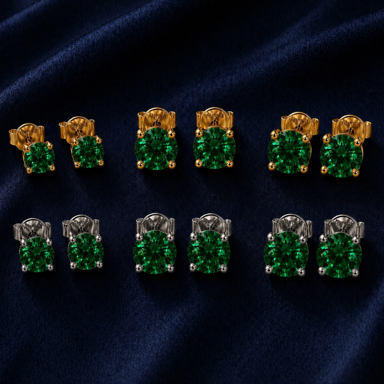 Men’s Emerald Earrings