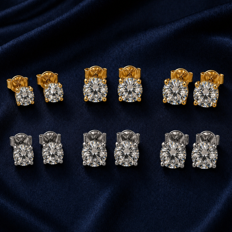 Men’s Moissanite Earrings