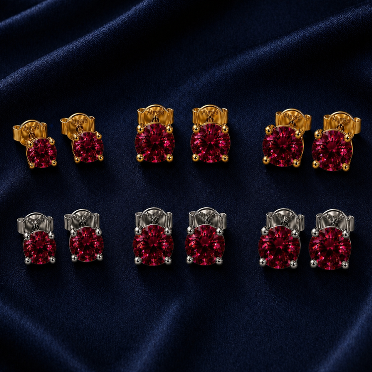 Men’s Ruby Earrings