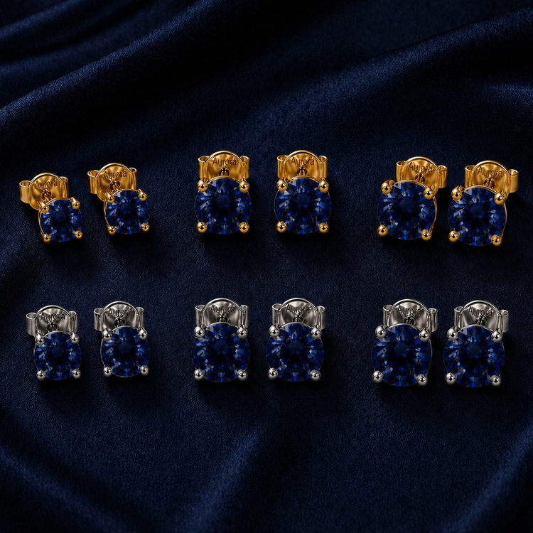 Men’s Sapphire Earrings