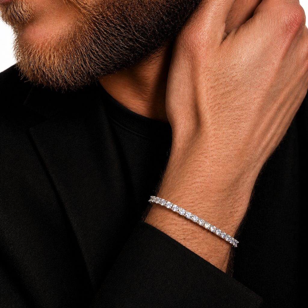 Aurora Signature Tennis Bracelet – 3 mm Diamond | 925 Sterling Silver