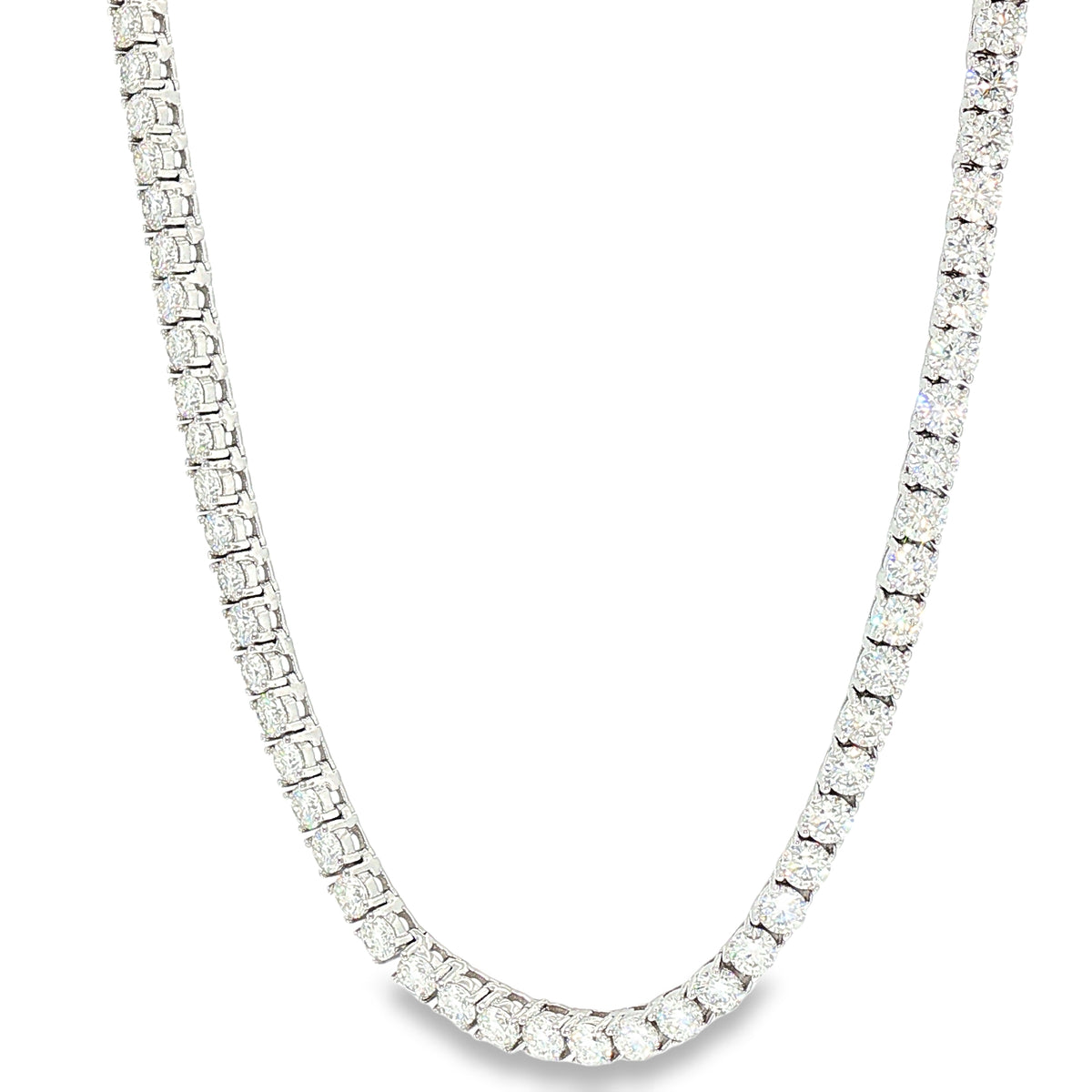 Cadena de Tenis Aurora Signature – Moissanita de 3 mm | Plata de Ley 925