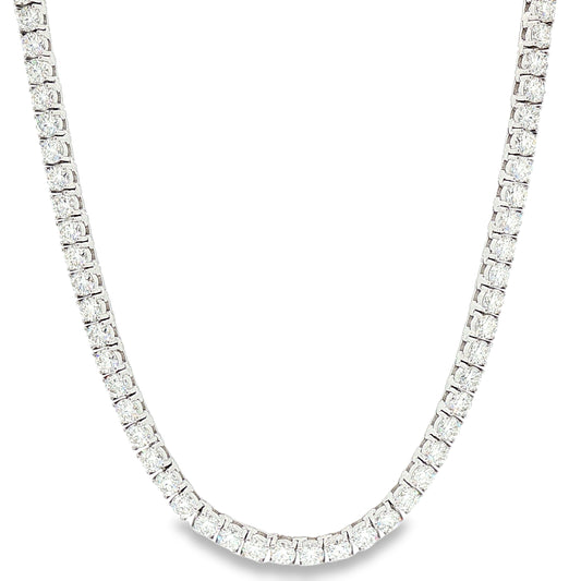 Aurora Everyday Tennis Chain – 3mm Moissanite | 925 Sterling Silver