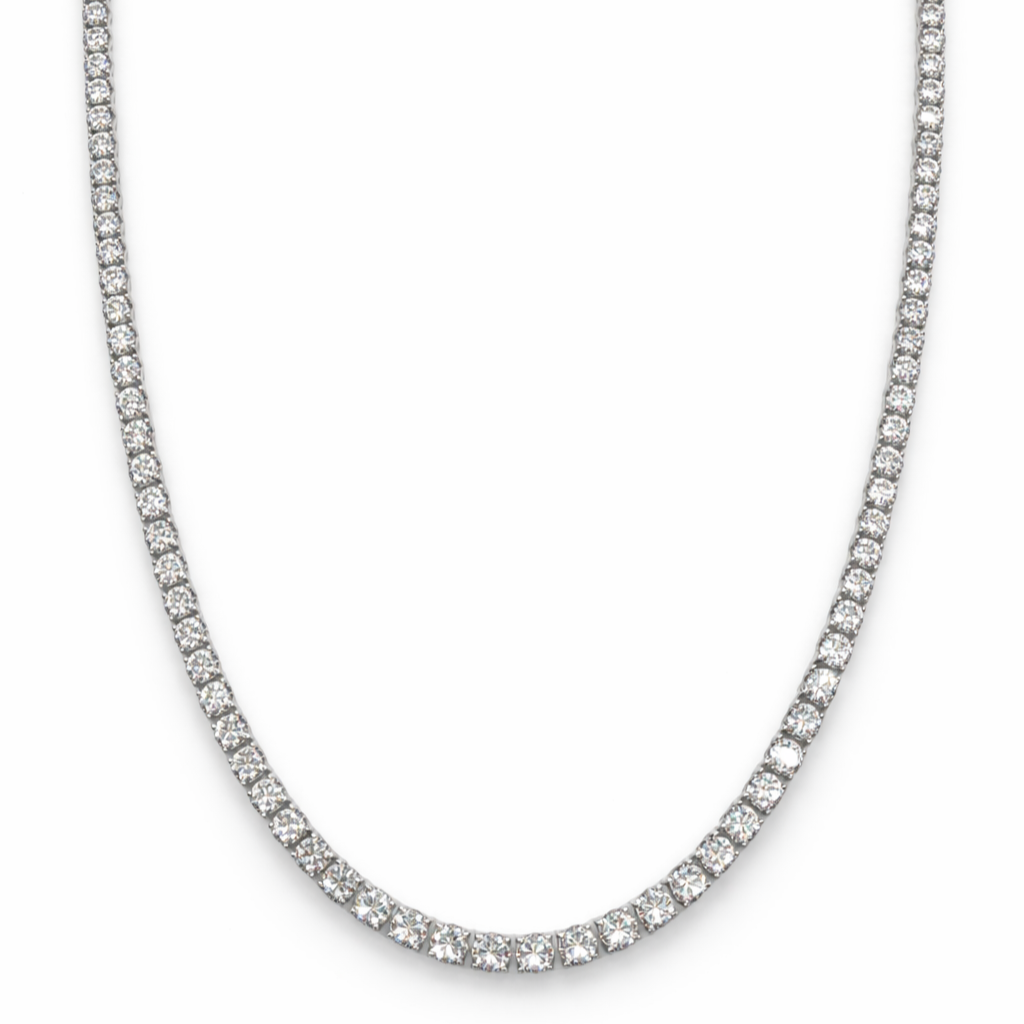 Cadena de Tenis Aurora Signature – Moissanita de 3 mm | Plata de Ley 925