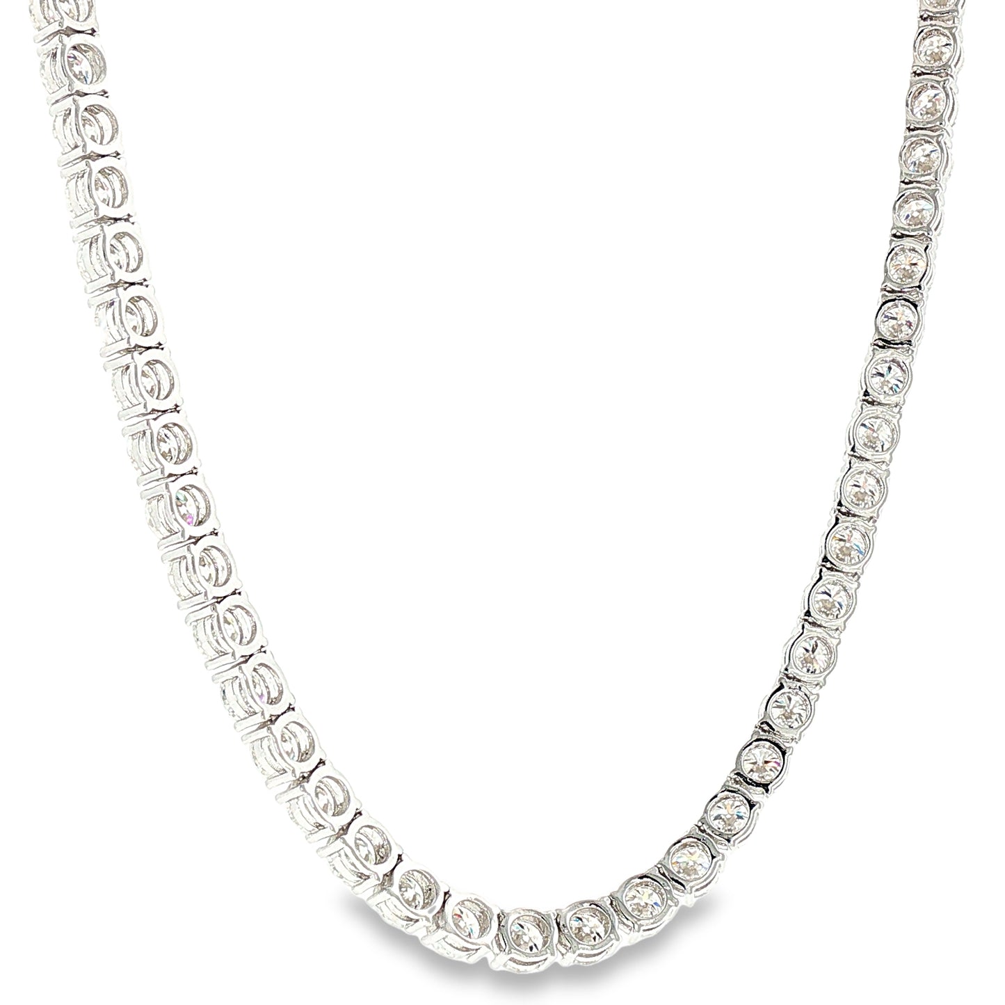 Aurora Statement Tennis Chain – 5mm Moissanite | 925 Sterling Silver