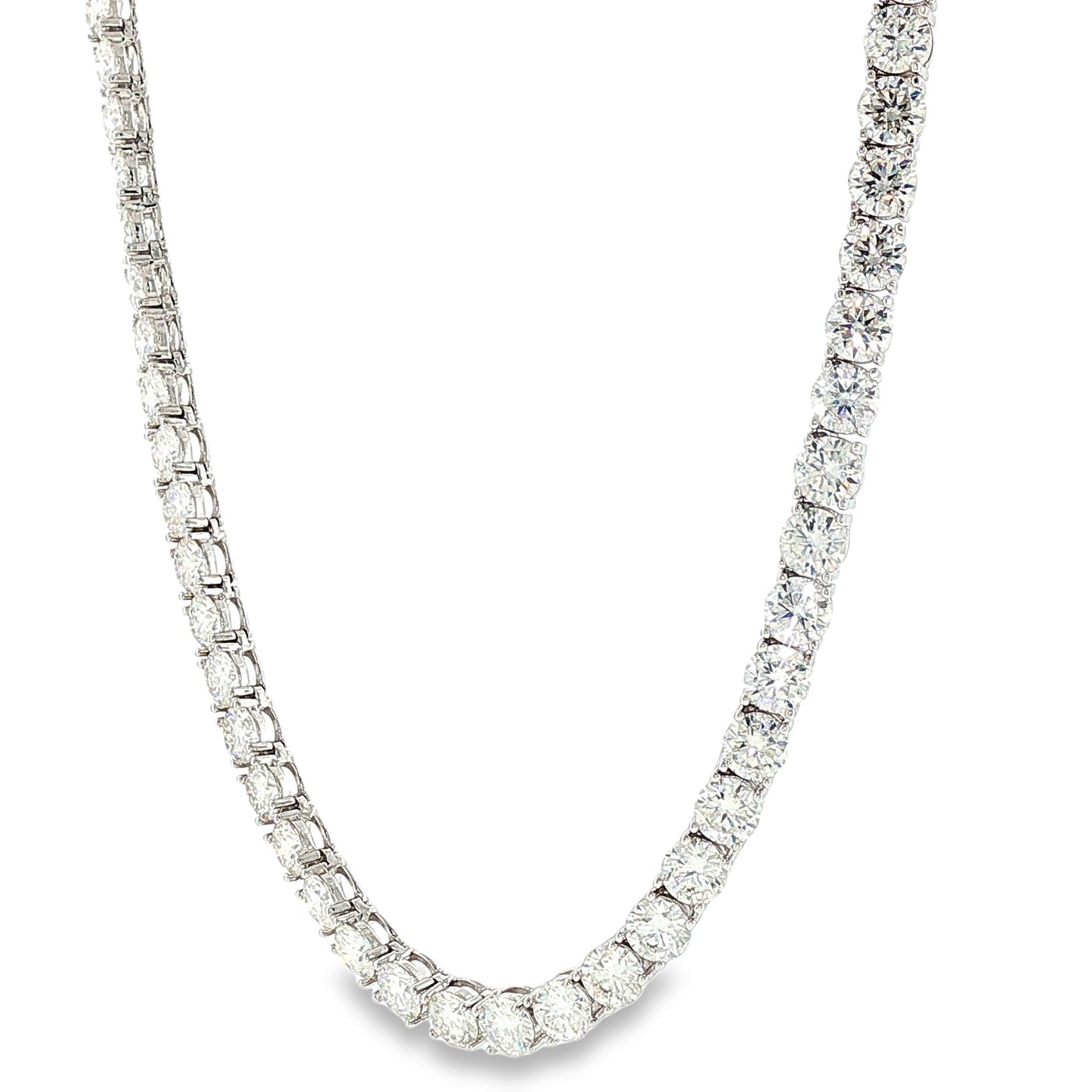 Aurora Statement Tennis Chain – 5mm Moissanite | 925 Sterling Silver