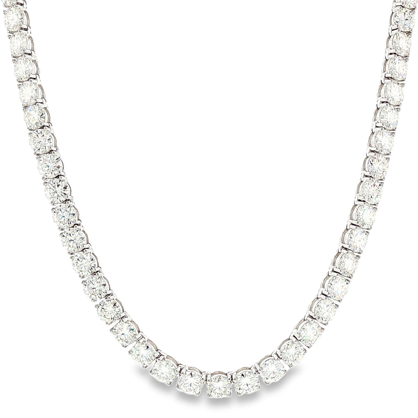 Aurora Statement Tennis Chain – 5mm Moissanite | 925 Sterling Silver
